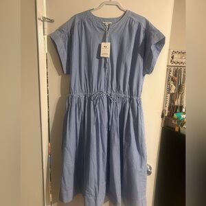 Elegant Blue Midi Dress